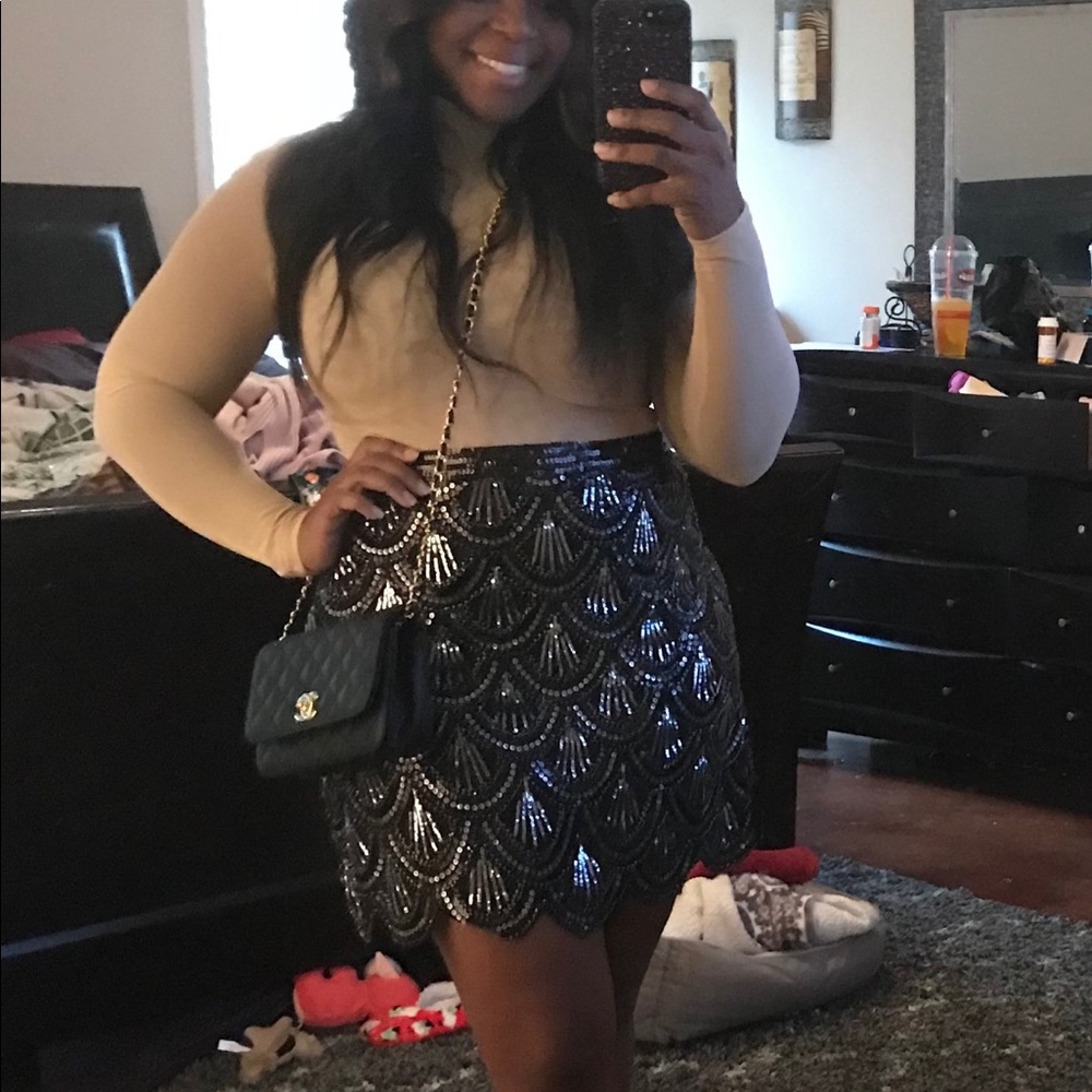 Shimmery skirt